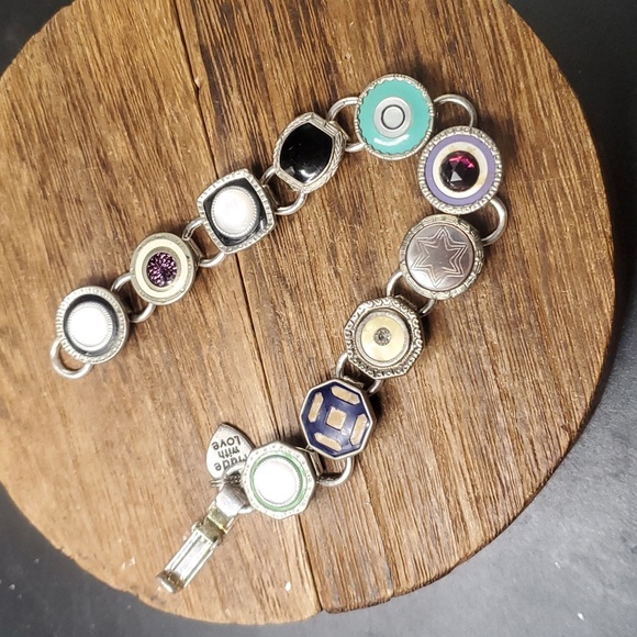 B0507 antique kum a part cufflink bracelet for collectors rare find - Picture 1 of 3